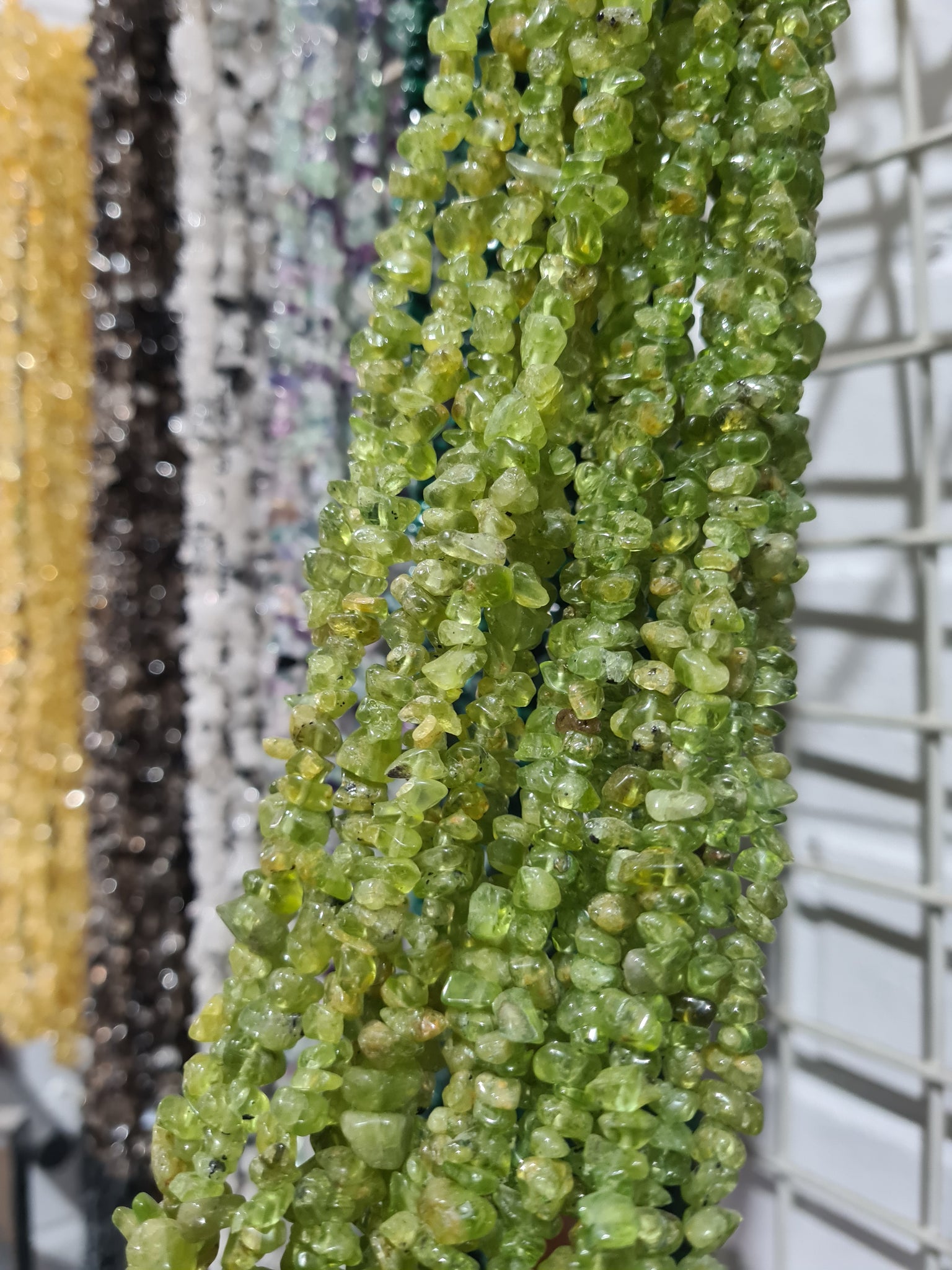 Peridot Chip Necklace