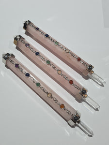 Rose Quartz Chakra Wand