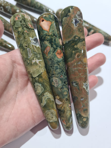 Rainforest Jasper (Rhyolite) Wands