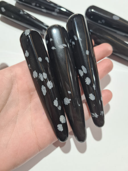 Snowflake Obsidian Wands