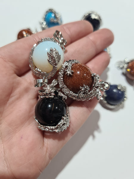 Dragon Sphere Pendants