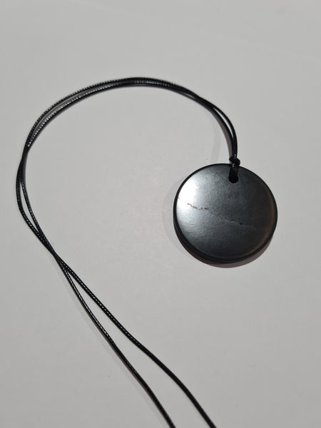 Shungite Disc Necklace