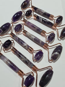 Chevron Amethyst Facial Roller