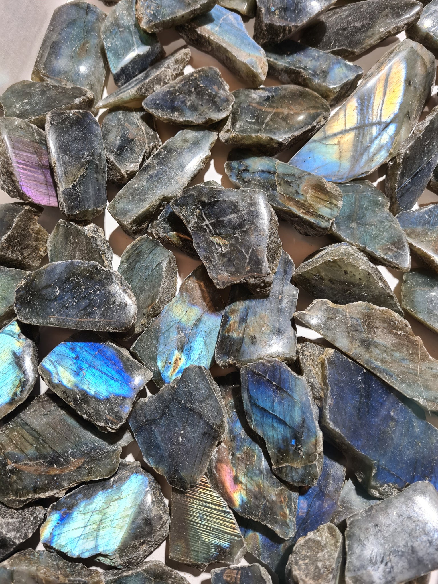 Labradorite Half Polished Slabs