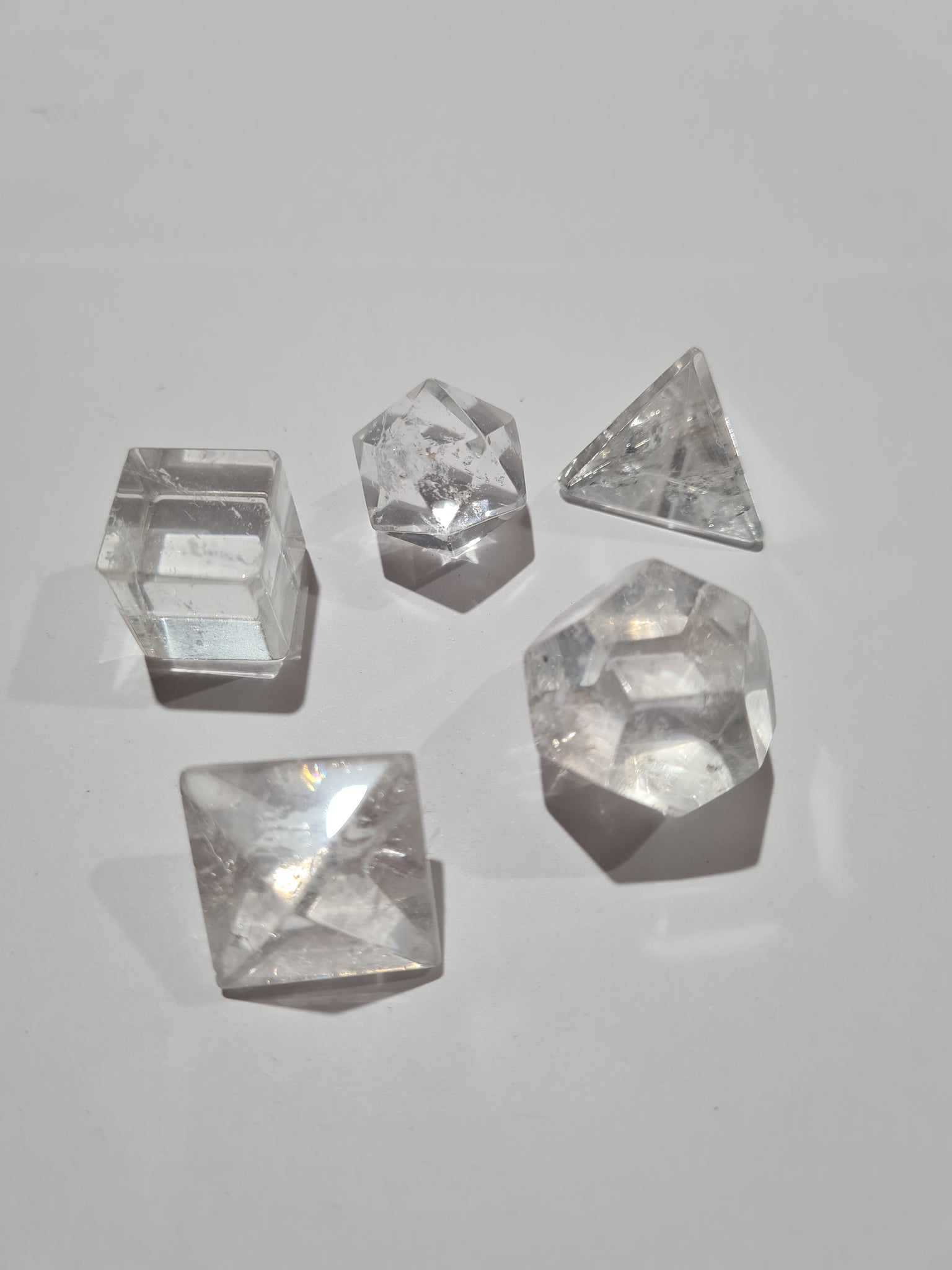 Clear Quartz Sacred Geometry Sets