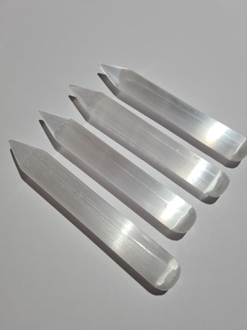 Selenite Wands Point