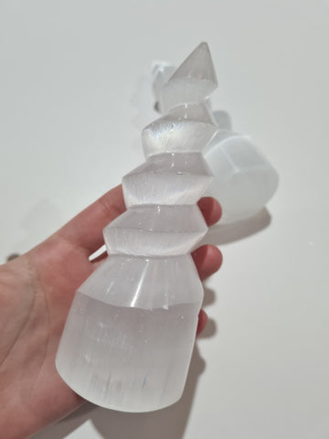 Selenite Unicorn Horn