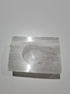 Selenite Slab Tealights