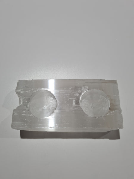 Selenite Slab Tealights