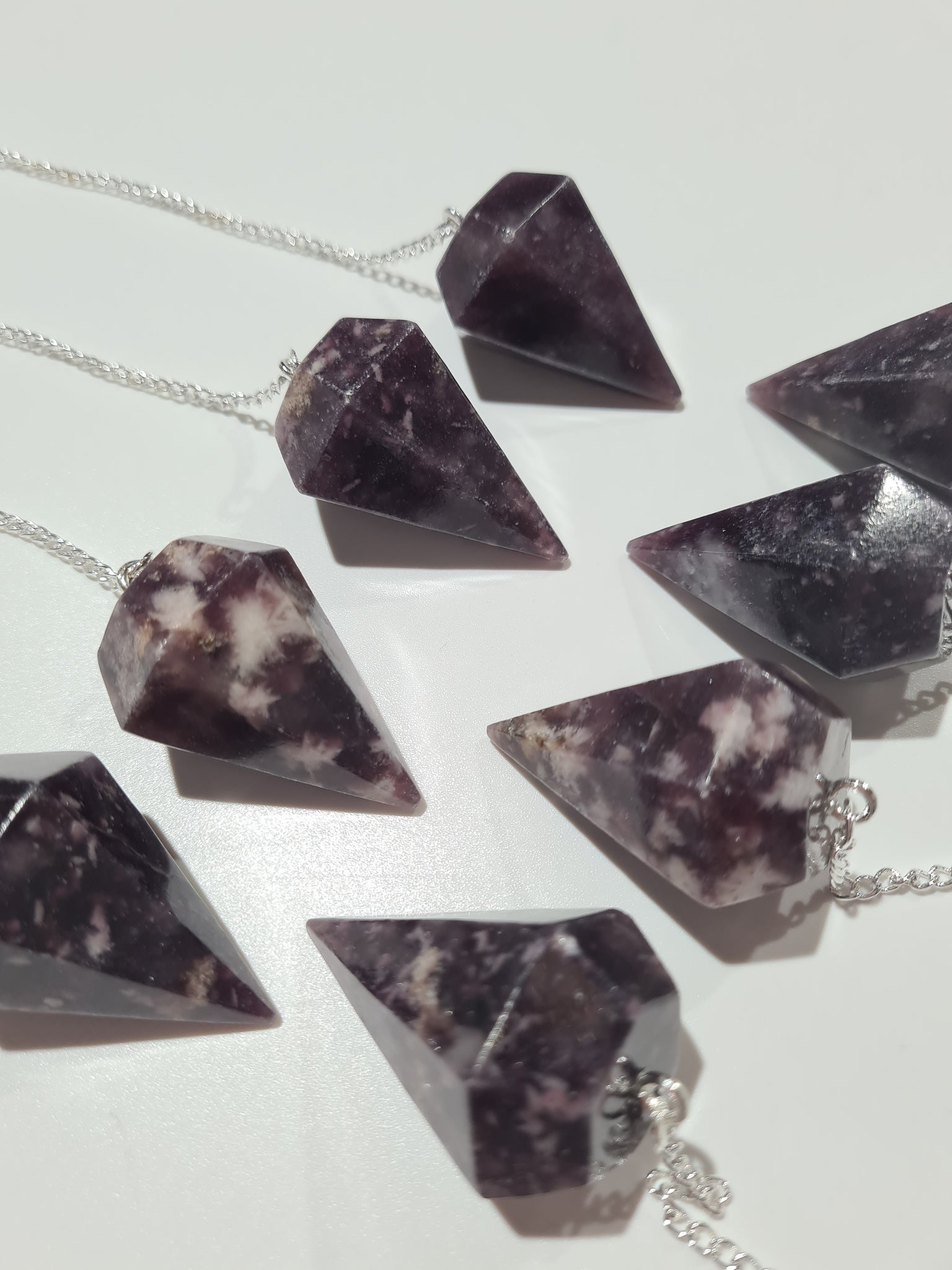 Lepidolite Pendulums Large