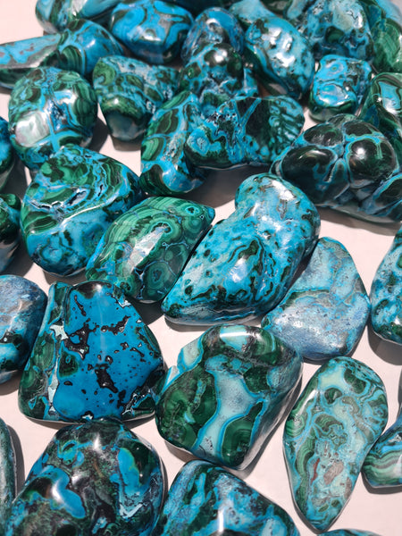 Polished Chrysocolla Malachite