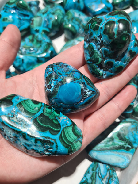 Polished Chrysocolla Malachite