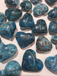 Blue Apatite Hearts