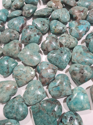 Amazonite Hearts