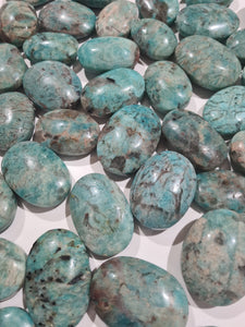 Amazonite Smoky Palm Stones