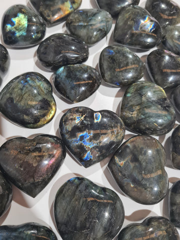 Labradorite Hearts