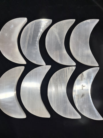 Selenite Moons