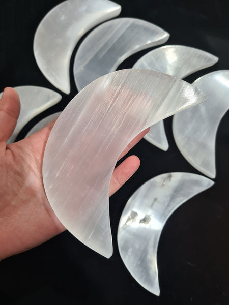 Selenite Moons