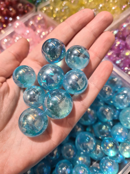 "Aura" Quartz Spheres