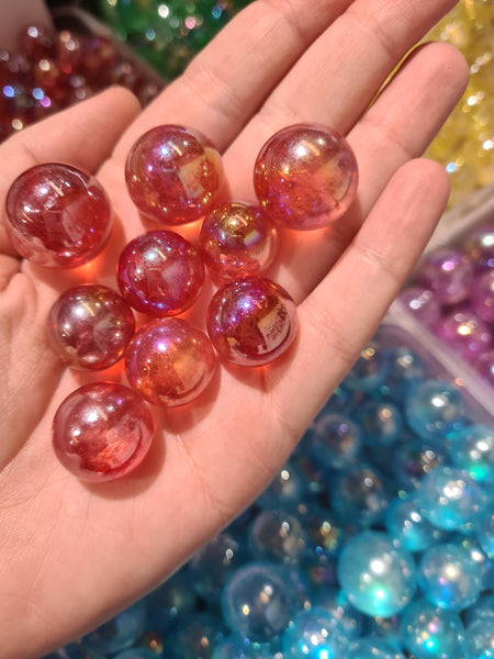 "Aura" Quartz Spheres