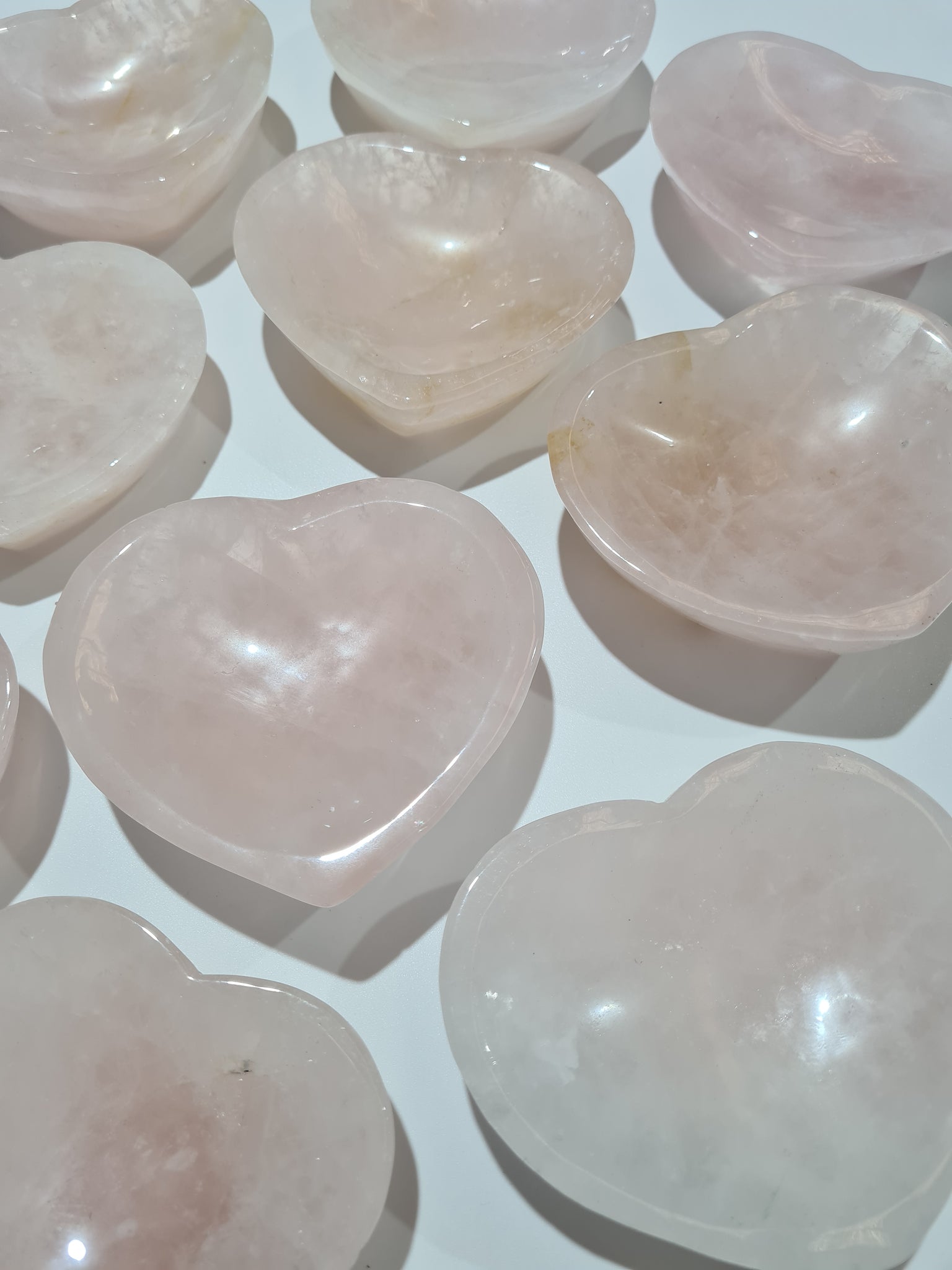 Rose Quartz Heart Bowls