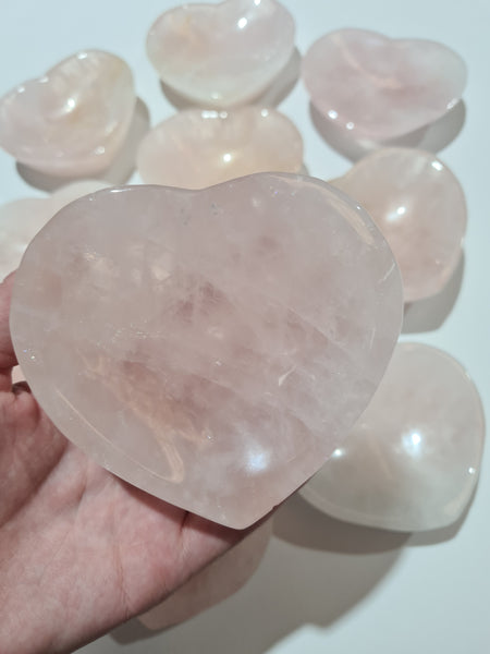 Rose Quartz Heart Bowls