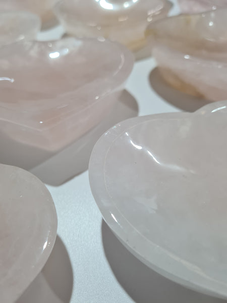 Rose Quartz Heart Bowls