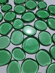 Green Obsidian (Man Made) Flatstones
