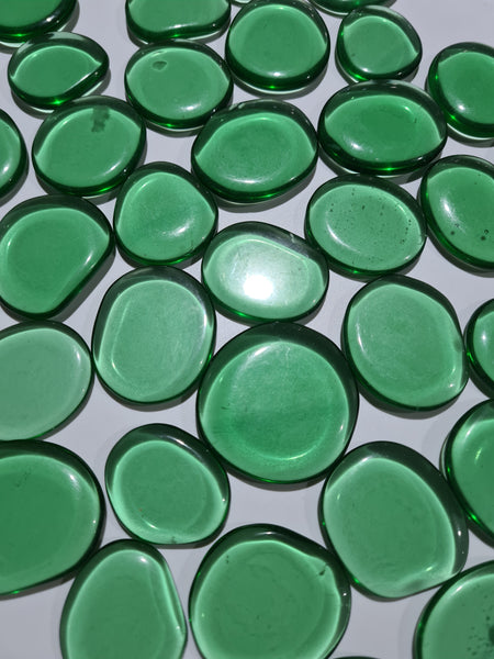 Green Obsidian (Man Made) Flatstones