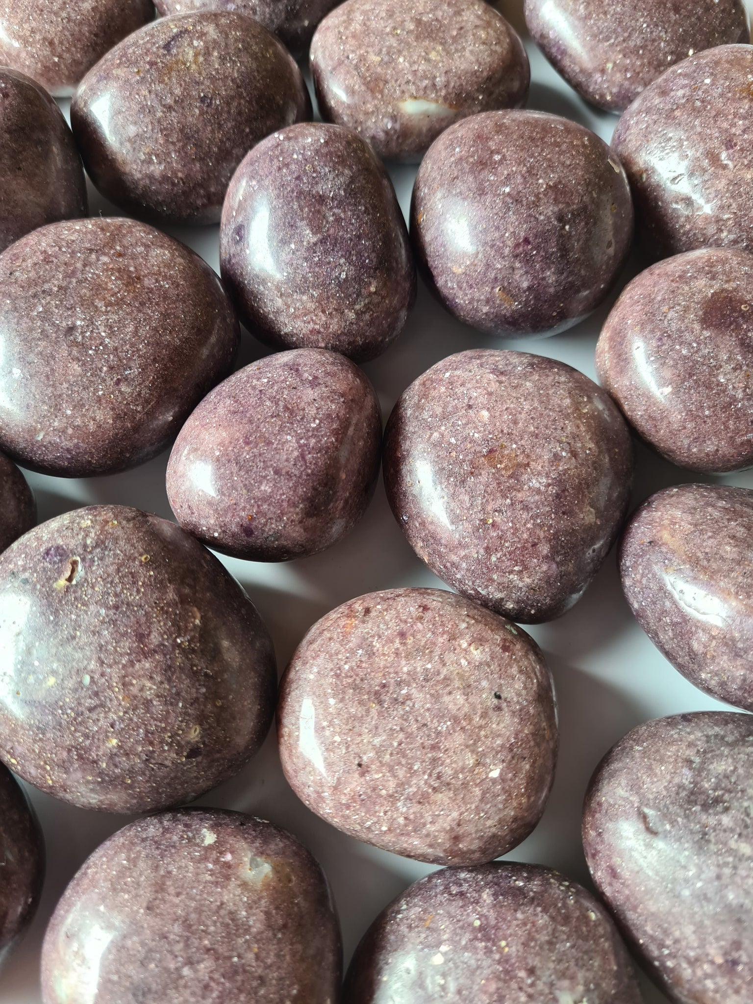 Lepidolite Palm Stones