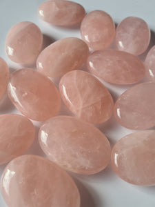 Rose Quartz Palm Stones