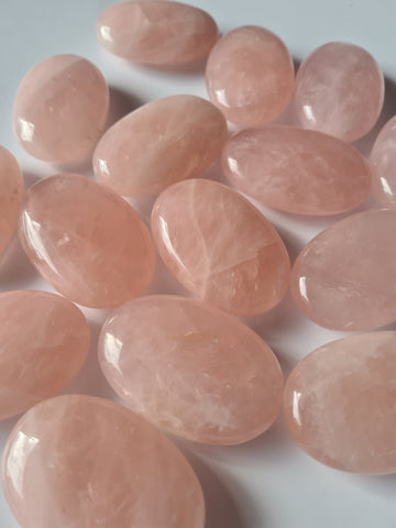 Rose Quartz Palm Stones