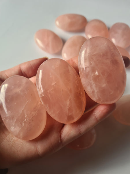 Rose Quartz Palm Stones