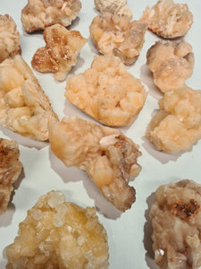 Peach Stilbite Clusters (India)