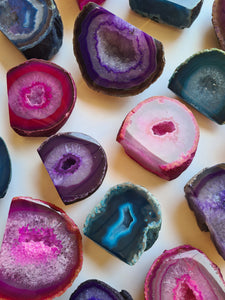 Agate Geode Basecuts (Dyed)