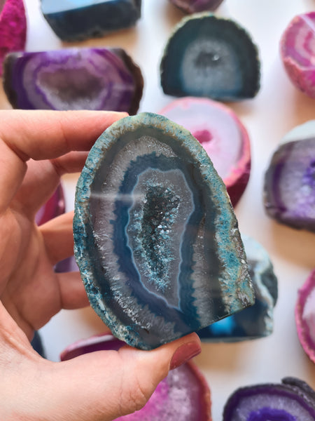 Agate Geode Basecuts (Dyed)