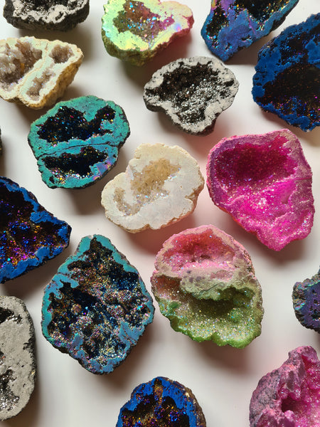 Aura Quartz Geodes