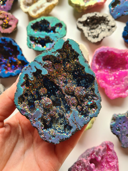 Aura Quartz Geodes