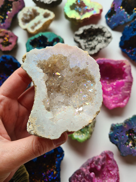 Aura Quartz Geodes