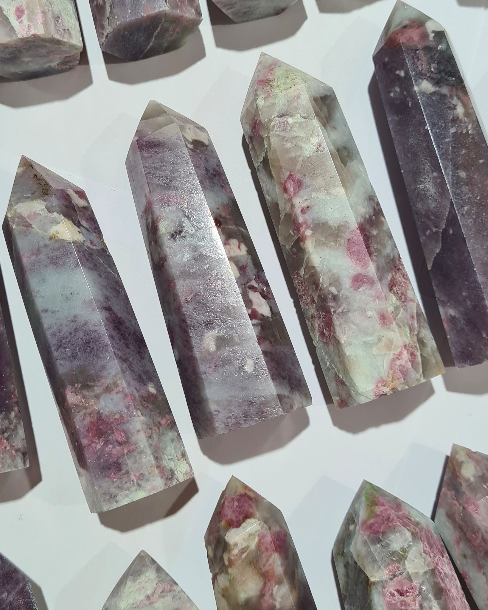 Pink Tourmaline & Lepidolite Generators 250g Pack