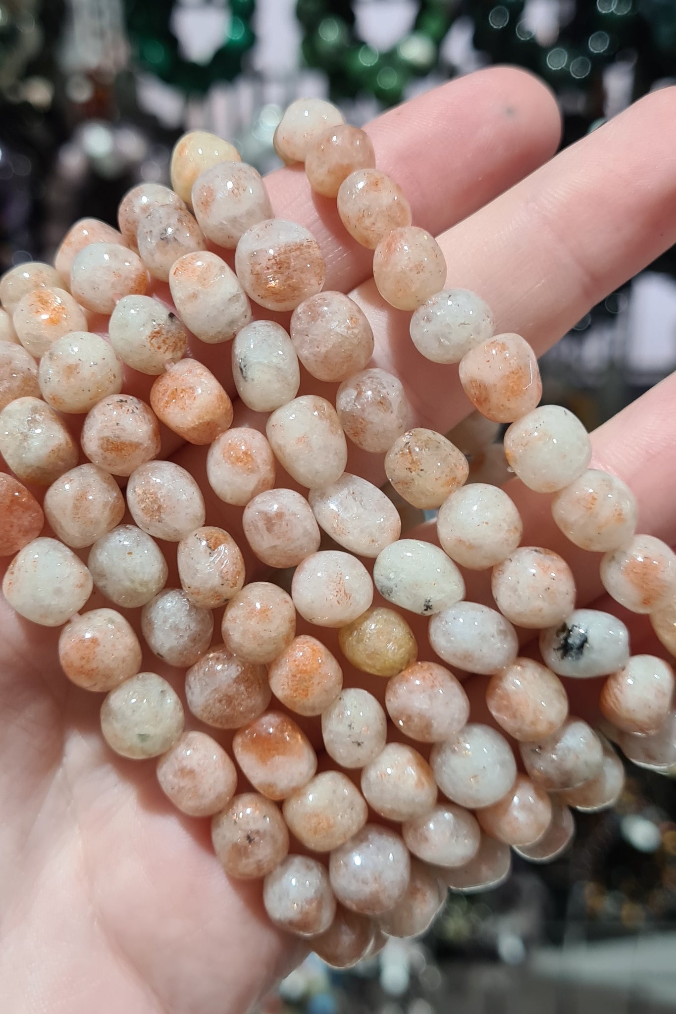 Sunstone Small Tumbled Bracelets