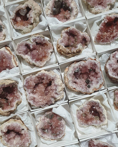 Pink Amethyst Geodes