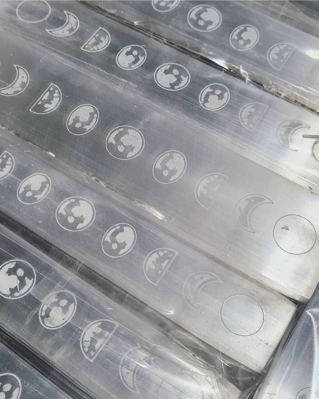 Moon Phase Selenite Rulers