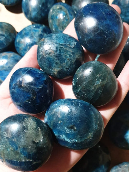 Blue Apatite Palm Stones