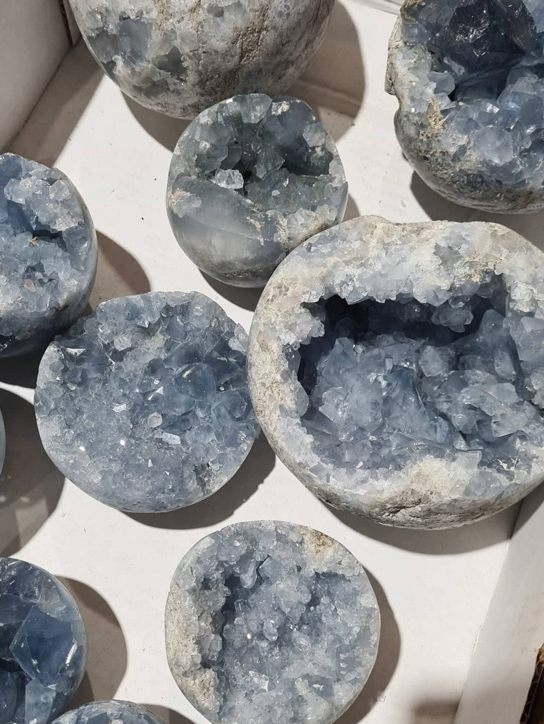 Celestite Geode Spheres