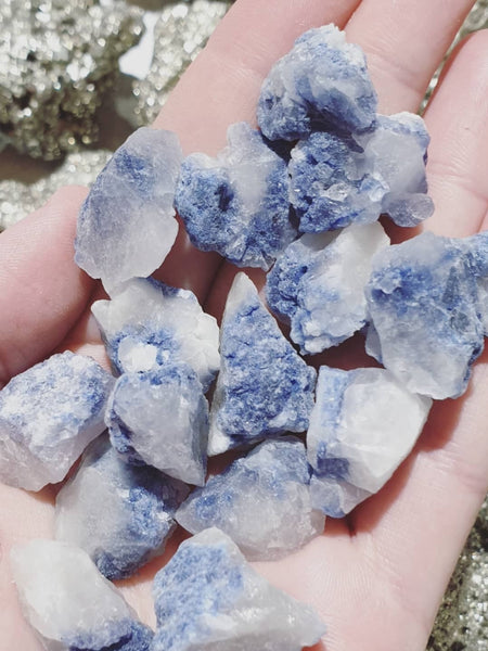 Rough Dumortierite (Blue Quartz)