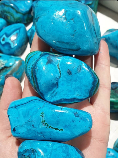 Polished Chrysocolla Malachite