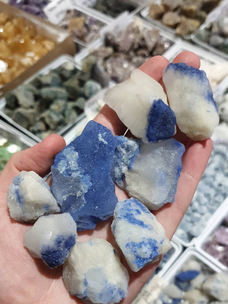 Rough Dumortierite (Blue Quartz)