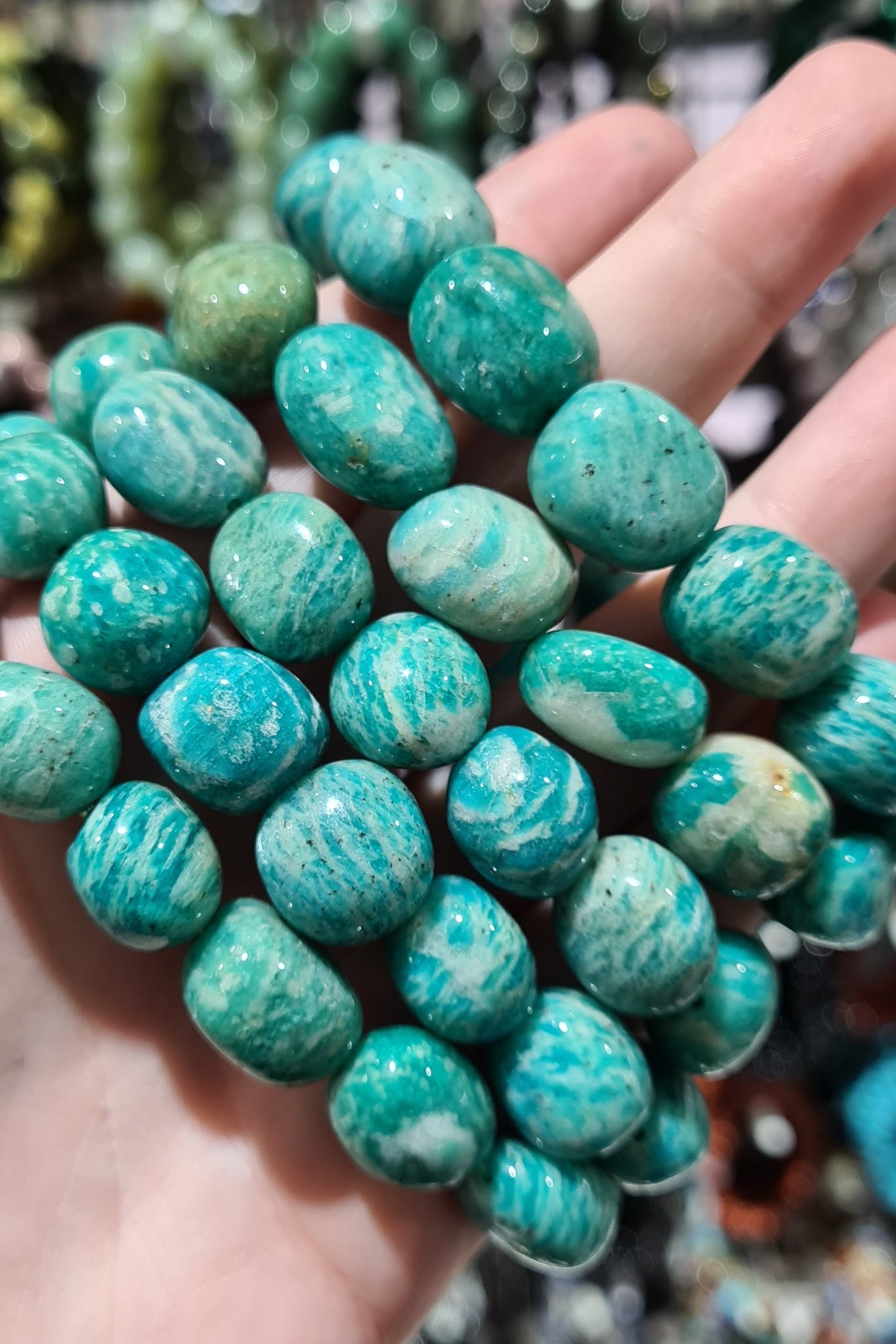 Amazonite (Russian) Tumbled Bracelets