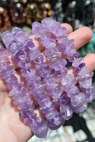 Amethyst Large Chip Bracelets